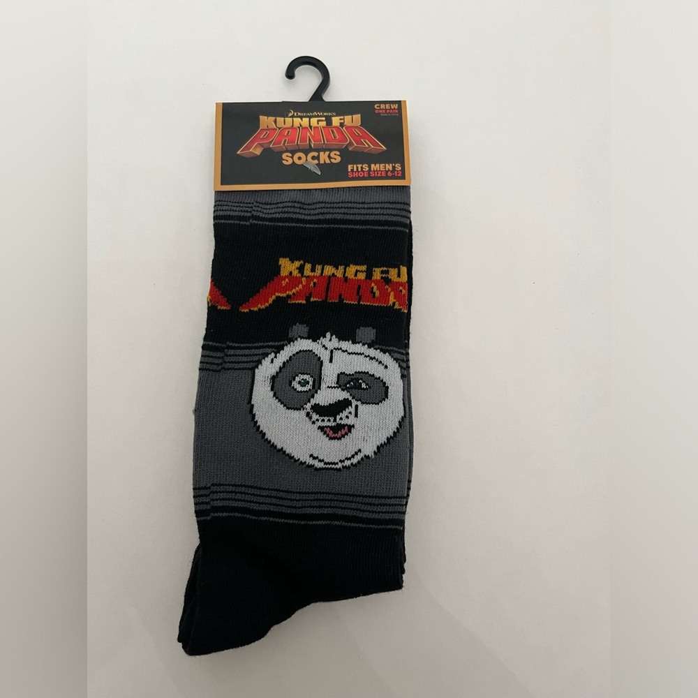 Kung Fu Panda Socks Fits Men’s Shoe Size 6-12